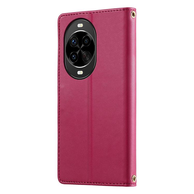 For Huawei nova 14 Pro Cute Cats Magnetic Closure Vegan Leather Phone Case with Strap