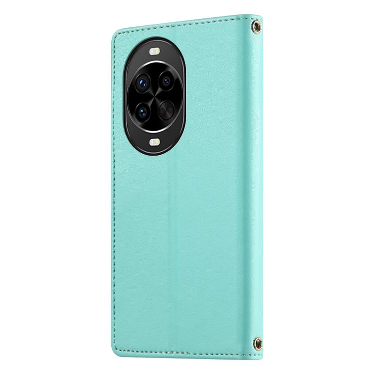 For Huawei nova 14 Pro Cute Cats Magnetic Closure Vegan Leather Phone Case with Strap