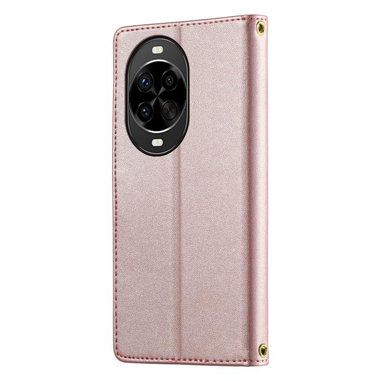 For Huawei nova 14 Pro Cute Cats Magnetic Closure Vegan Leather Phone Case with Strap