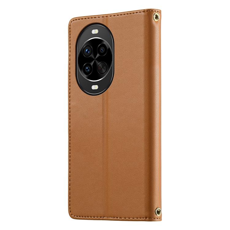 For Huawei nova 14 Pro Cute Cats Magnetic Closure Vegan Leather Phone Case with Strap