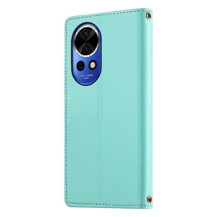 For Huawei nova 13 / nova 12 Cute Cats Magnetic Closure Vegan Leather Phone Case with Strap