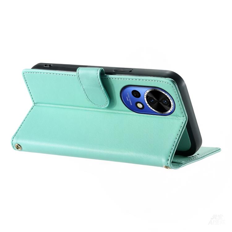 For Huawei nova 13 / nova 12 Cute Cats Magnetic Closure Vegan Leather Phone Case with Strap