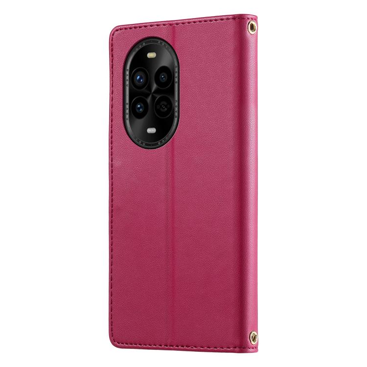 For Huawei nova 13 Pro Cute Cats Magnetic Closure Vegan Leather Phone Case with Strap