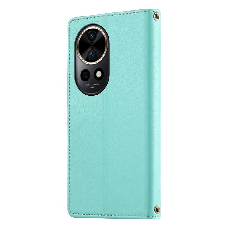 For Huawei nova 12 Pro / nova 12 Ultra Cute Cats Magnetic Closure Vegan Leather Phone Case with Strap