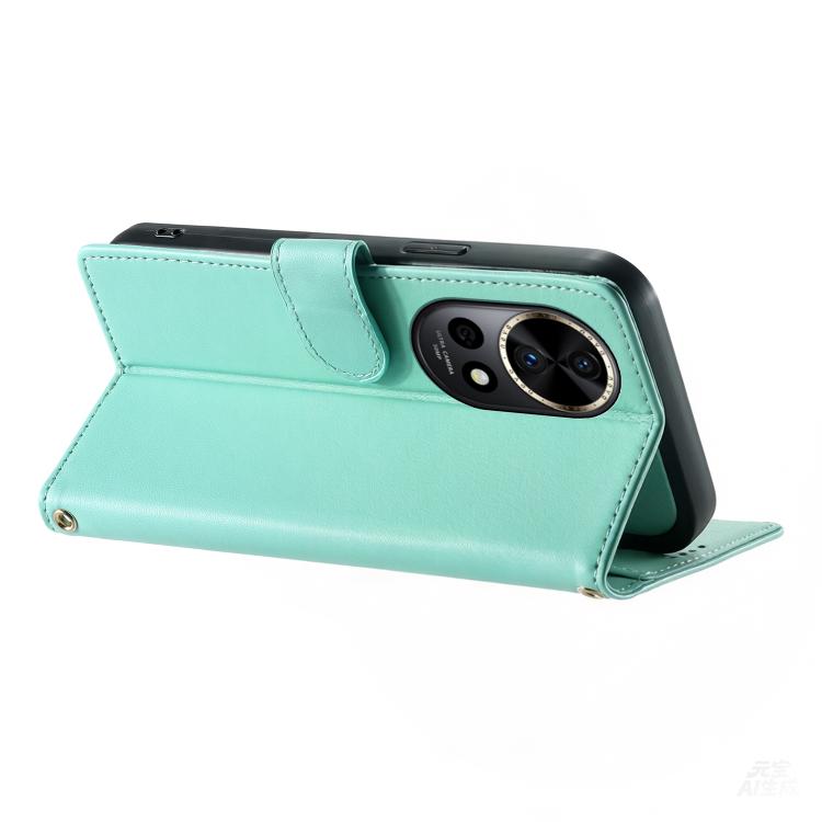 For Huawei nova 12 Pro / nova 12 Ultra Cute Cats Magnetic Closure Vegan Leather Phone Case with Strap