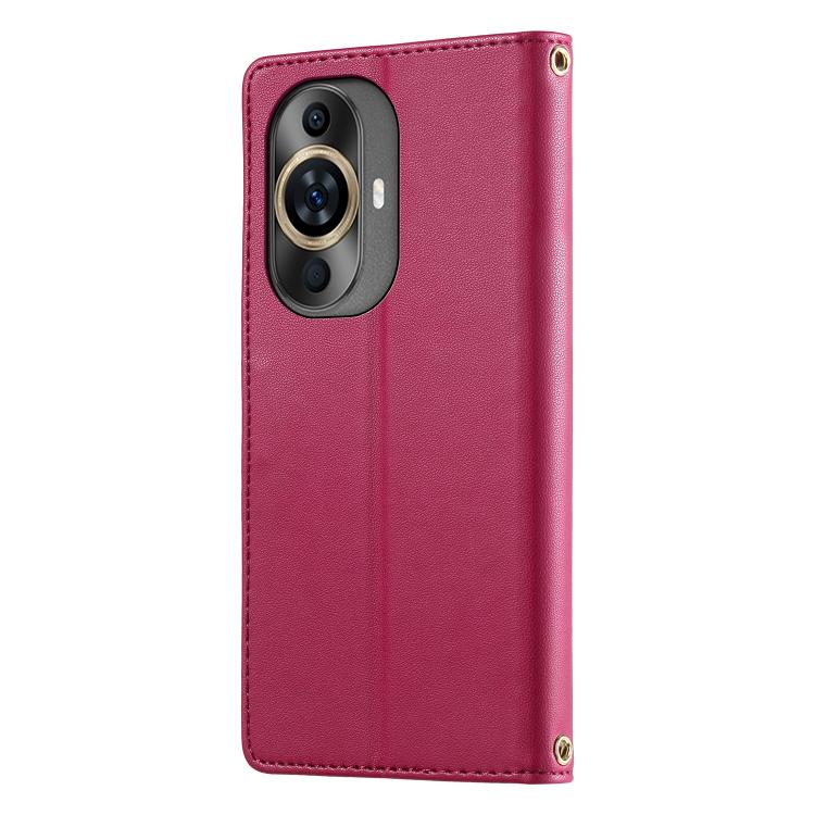 For Huawei nova 11 / nova 12 Lite / nova 12s Cute Cats Magnetic Closure Vegan Leather Phone Case with Strap