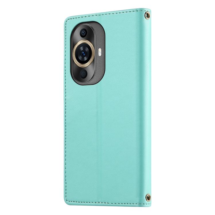 For Huawei nova 11 / nova 12 Lite / nova 12s Cute Cats Magnetic Closure Vegan Leather Phone Case with Strap