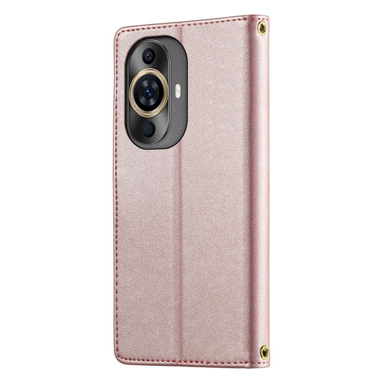 For Huawei nova 11 / nova 12 Lite / nova 12s Cute Cats Magnetic Closure Vegan Leather Phone Case with Strap