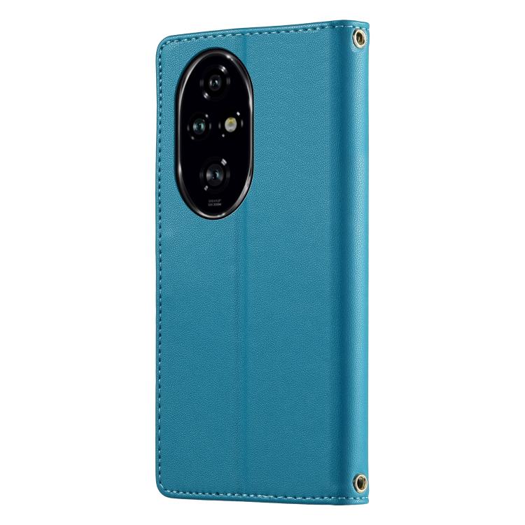 For Honor 200 Pro Cute Cats Magnetic Closure Vegan Leather Phone Case with Strap