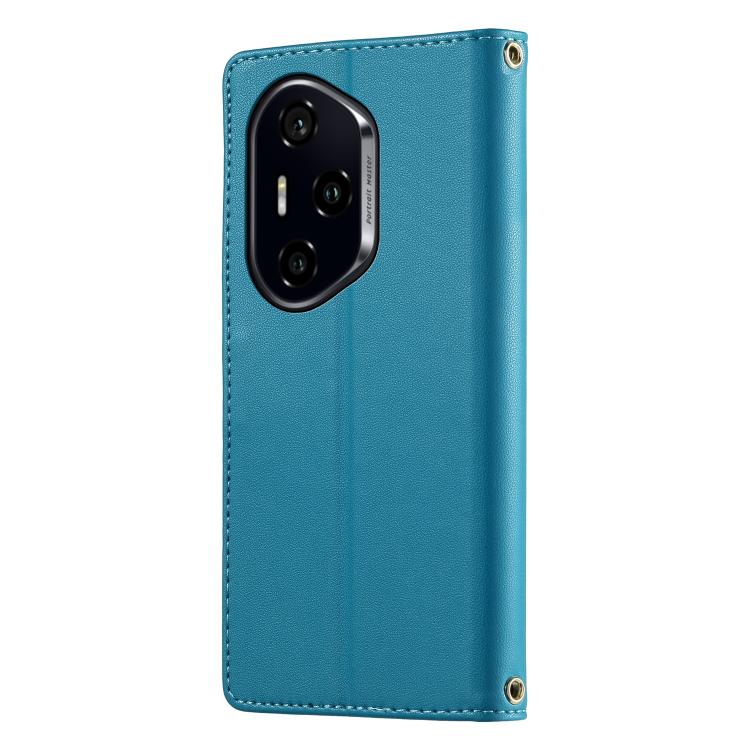 For Honor 300 Pro / 300 Ultra Cute Cats Magnetic Closure Vegan Leather Phone Case with Strap