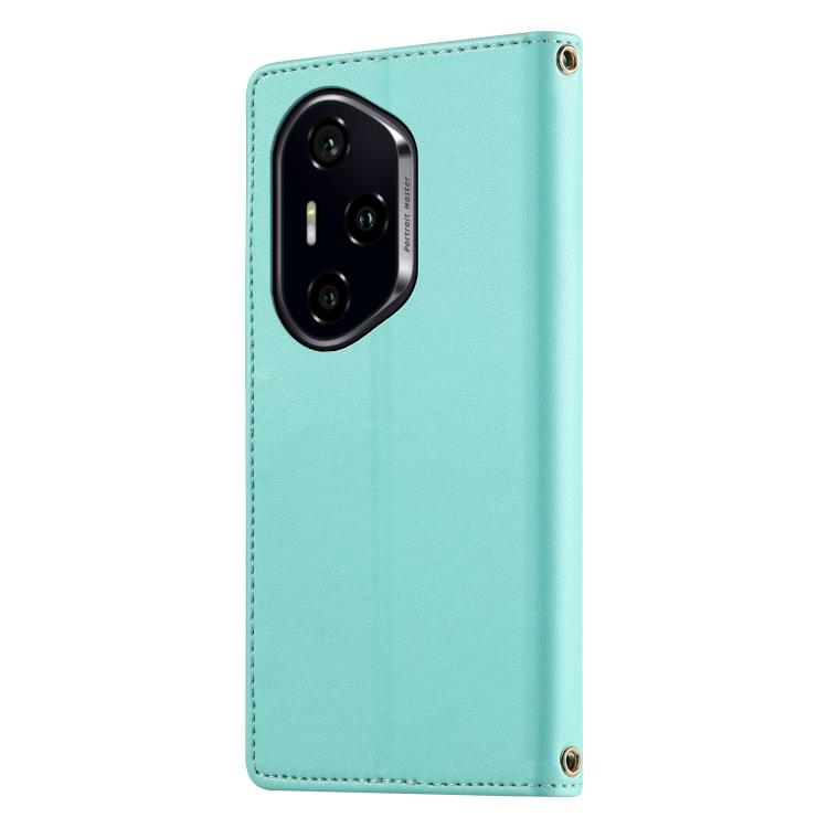 For Honor 300 Pro / 300 Ultra Cute Cats Magnetic Closure Vegan Leather Phone Case with Strap