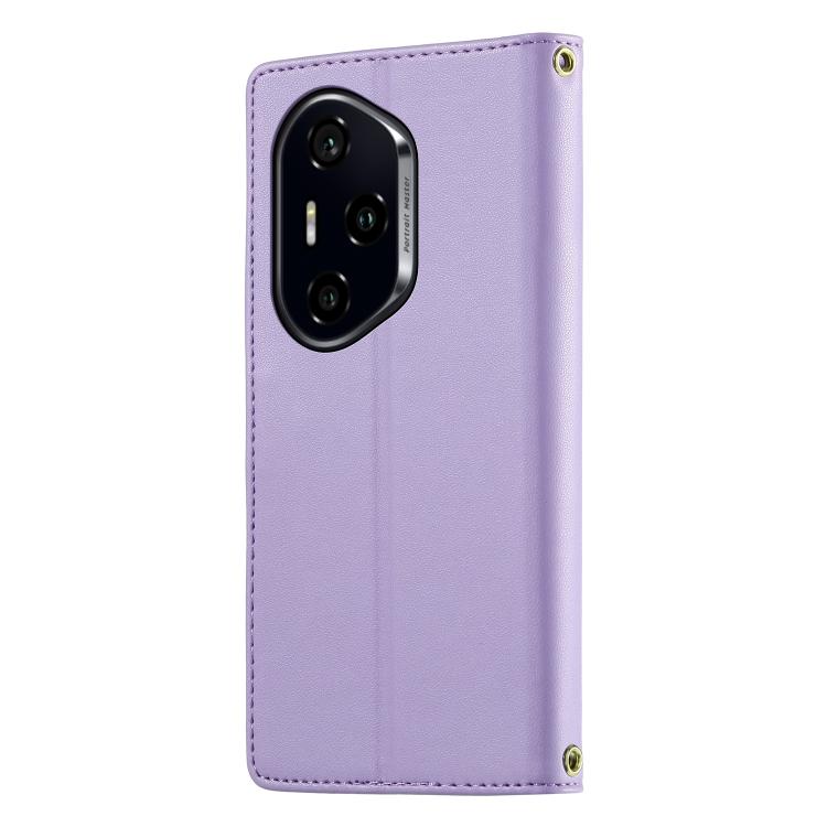 For Honor 300 Pro / 300 Ultra Cute Cats Magnetic Closure Vegan Leather Phone Case with Strap
