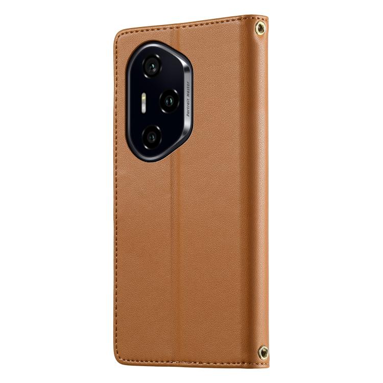 For Honor 300 Pro / 300 Ultra Cute Cats Magnetic Closure Vegan Leather Phone Case with Strap