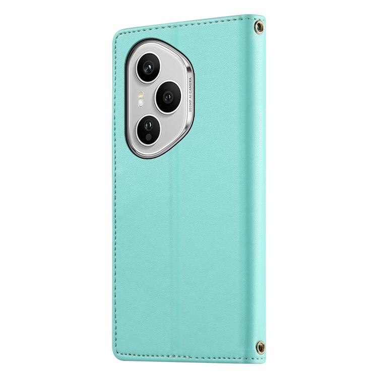 For Honor 400 Pro Global 160.8mm Cute Cats Magnetic Closure Vegan Leather Phone Case with Strap