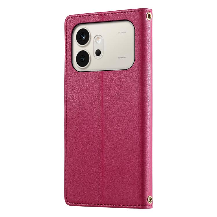 For Honor 600 Global Cute Cats Magnetic Closure Vegan Leather Phone Case with Strap