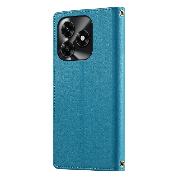 For Honor X5c 4G / X5c Plus Cute Cats Magnetic Closure Vegan Leather Phone Case with Strap