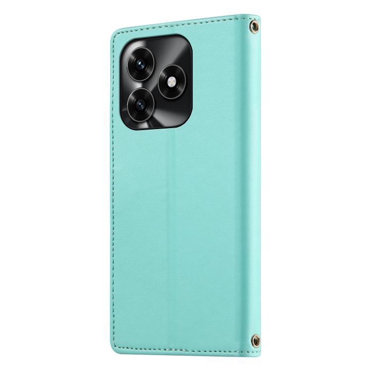 For Honor X5c 4G / X5c Plus Cute Cats Magnetic Closure Vegan Leather Phone Case with Strap