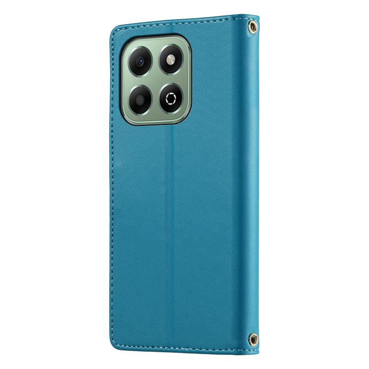 For Honor X6a / Honor X6b 4G Cute Cats Magnetic Closure Vegan Leather Phone Case with Strap