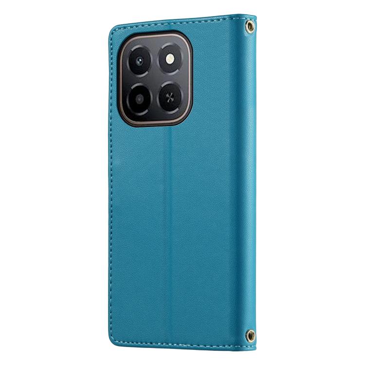 For Honor X6c 4G / X5b / X5b Plus Cute Cats Magnetic Closure Vegan Leather Phone Case with Strap