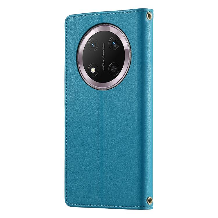 For Honor X9c Global / Honor Magic7 Lite Cute Cats Magnetic Closure Vegan Leather Phone Case with Strap
