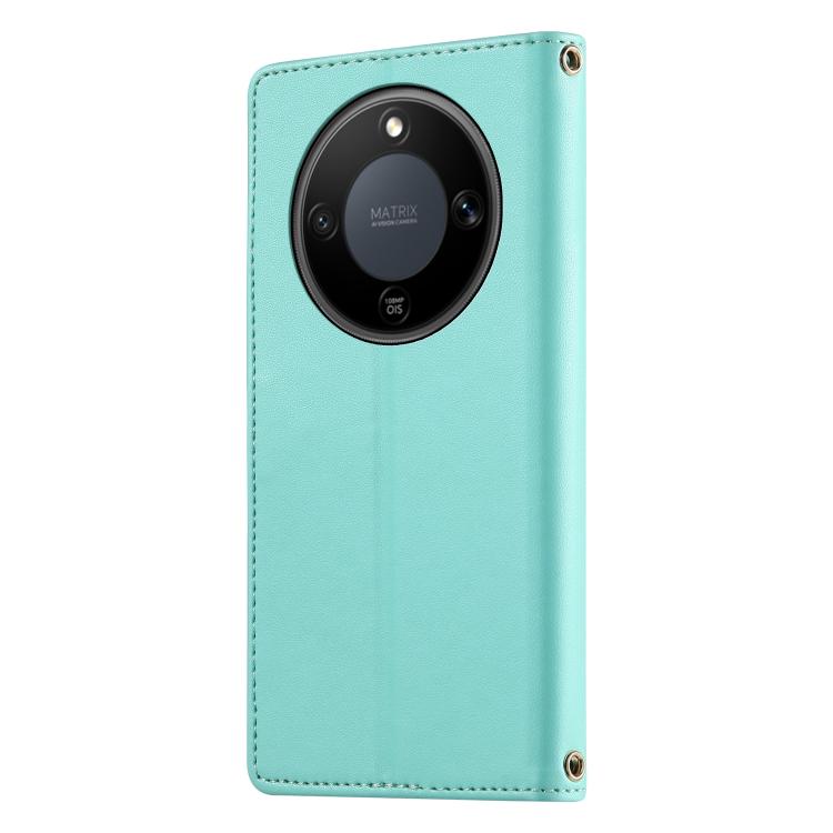 For Honor X9d 5G / Honor X70 5G Cute Cats Magnetic Closure Vegan Leather Phone Case with Strap