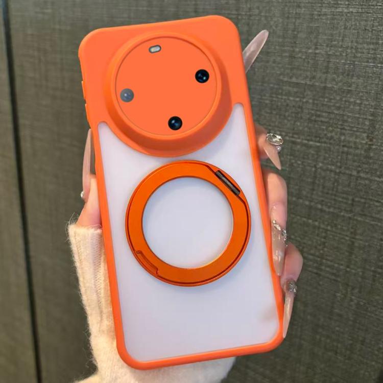 For Huawei Mate 60 Matte Skin-feel 360 Rotating Holder Shockproof Phone Case