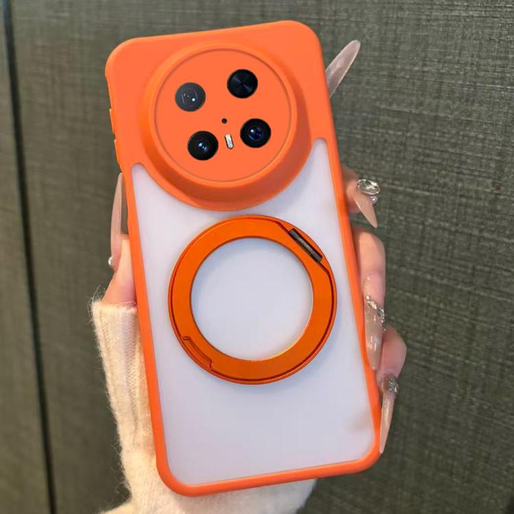 For Huawei Mate 70 Pro Matte Skin-feel 360 Rotating Holder Shockproof Phone Case
