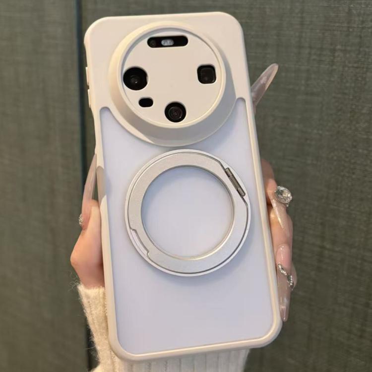 For Huawei Mate 80 Matte Skin-feel 360 Rotating Holder Shockproof Phone Case
