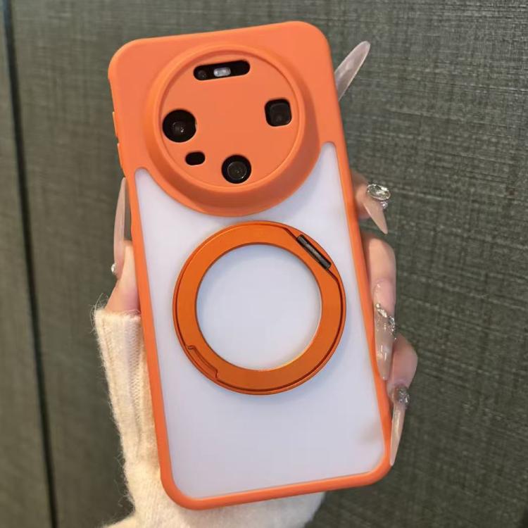 For Huawei Mate 80 Pro Matte Skin-feel 360 Rotating Holder Shockproof Phone Case