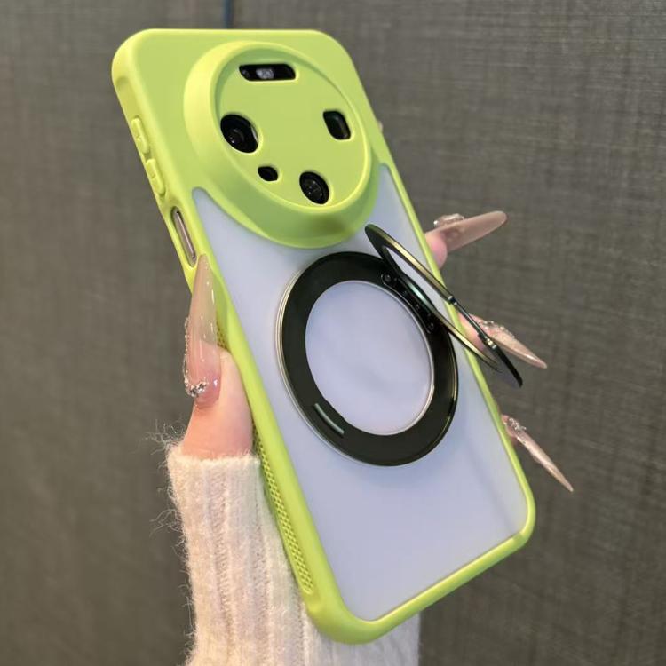 For Huawei Mate 80 Pro Matte Skin-feel 360 Rotating Holder Shockproof Phone Case