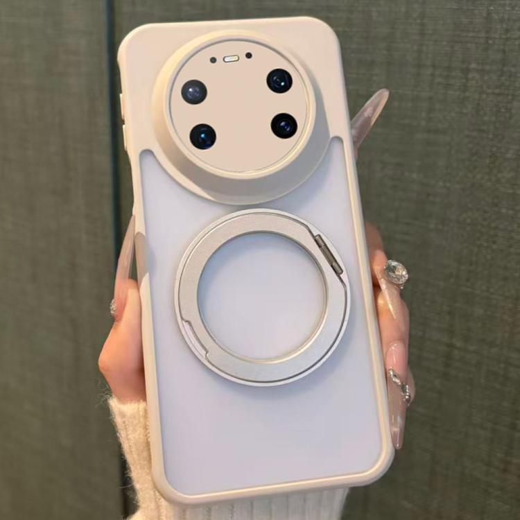 For Huawei Mate 80 Pro Max Matte Skin-feel 360 Rotating Holder Shockproof Phone Case