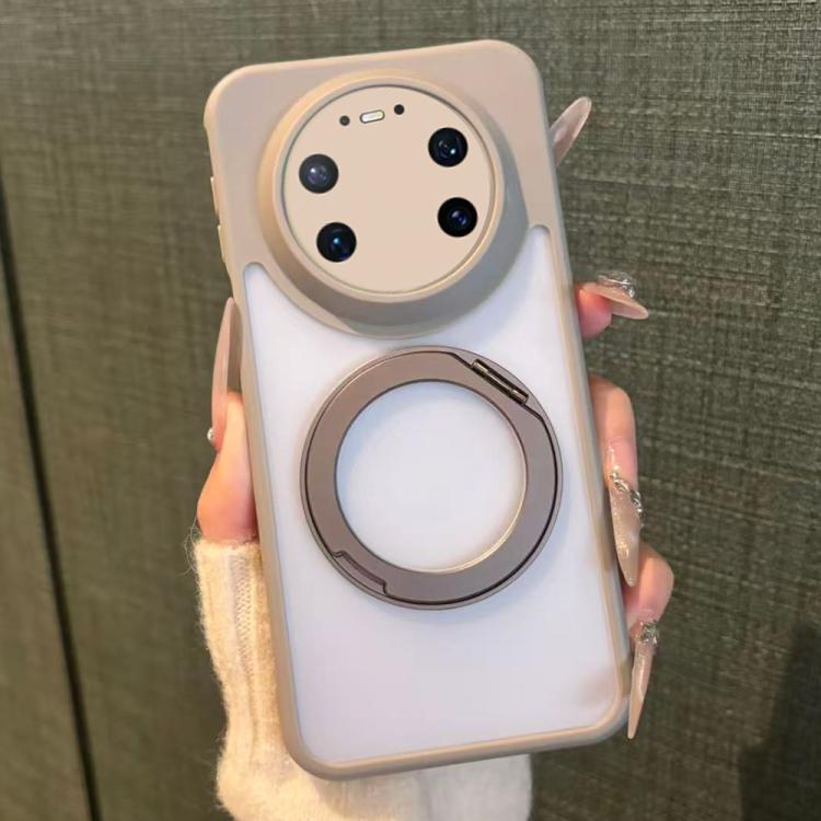 For Huawei Mate 80 Pro Max Matte Skin-feel 360 Rotating Holder Shockproof Phone Case