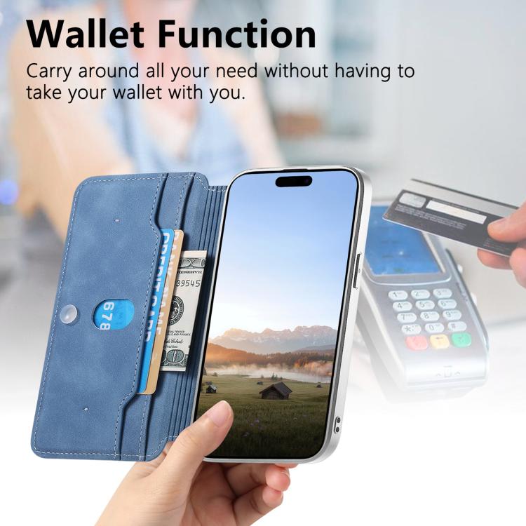 For Redmi Turbo 4 CaseNeo Precision Hole Silver-Edged Magnetic Zipper Wallet Cross-Grain Vegan Leather Phone Case