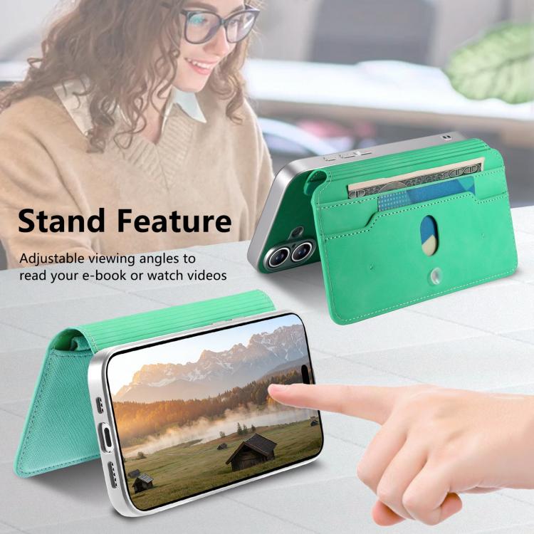 For Redmi Turbo 4 CaseNeo Precision Hole Silver-Edged Magnetic Zipper Wallet Cross-Grain Vegan Leather Phone Case