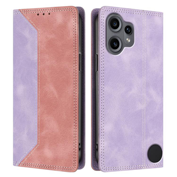 For Nothing CMF Phone 2 Pro Skin Feel Two-tone RFID Blocking Vegan Leather Phone Case