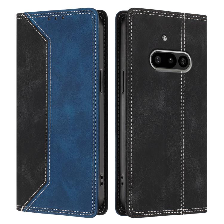 For Nothing Phone 3a Skin Feel Two-tone RFID Blocking Vegan Leather Phone Case