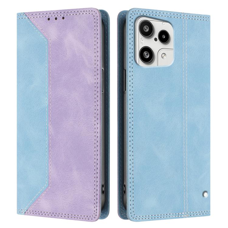 For Nothing Phone 3a Lite Skin Feel Two-tone RFID Blocking Vegan Leather Phone Case