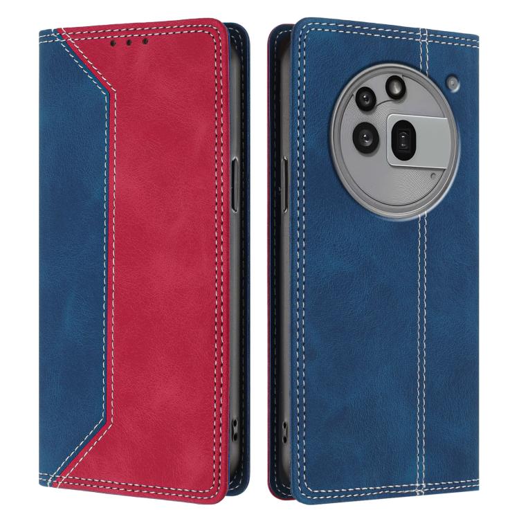 For Nothing Phone 3a Pro Skin Feel Two-tone RFID Blocking Vegan Leather Phone Case