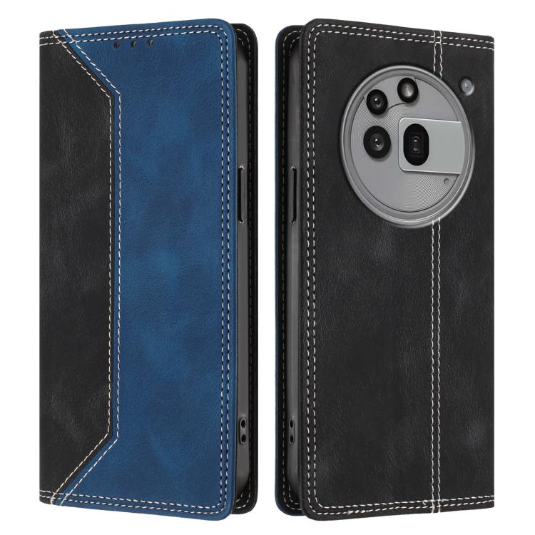 For Nothing Phone 3a Pro Skin Feel Two-tone RFID Blocking Vegan Leather Phone Case