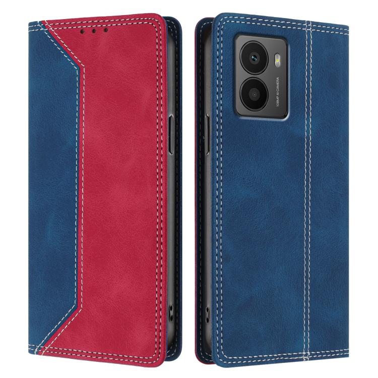 For HMD Fusion Skin Feel Two-tone RFID Blocking Vegan Leather Phone Case