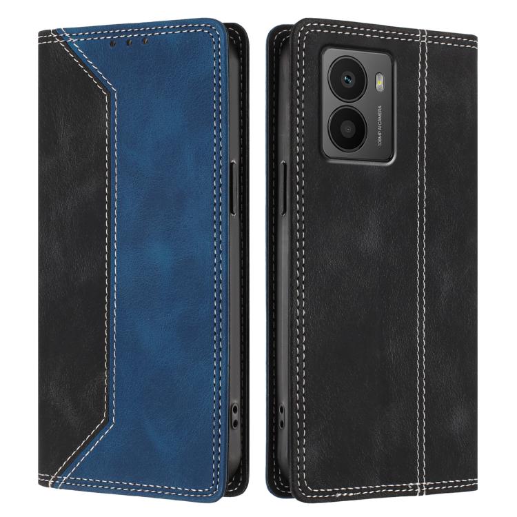 For HMD Fusion Skin Feel Two-tone RFID Blocking Vegan Leather Phone Case