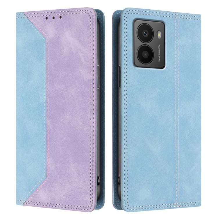 For HMD Fusion Skin Feel Two-tone RFID Blocking Vegan Leather Phone Case