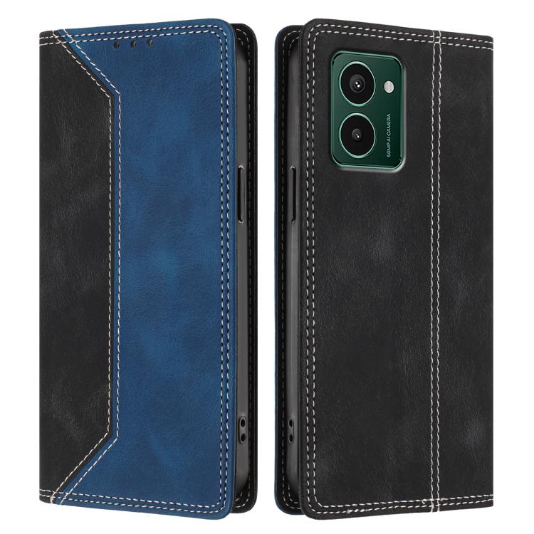 For HMD Pulse Pro / Pulse / Pulse+ Skin Feel Two-tone RFID Blocking Vegan Leather Phone Case