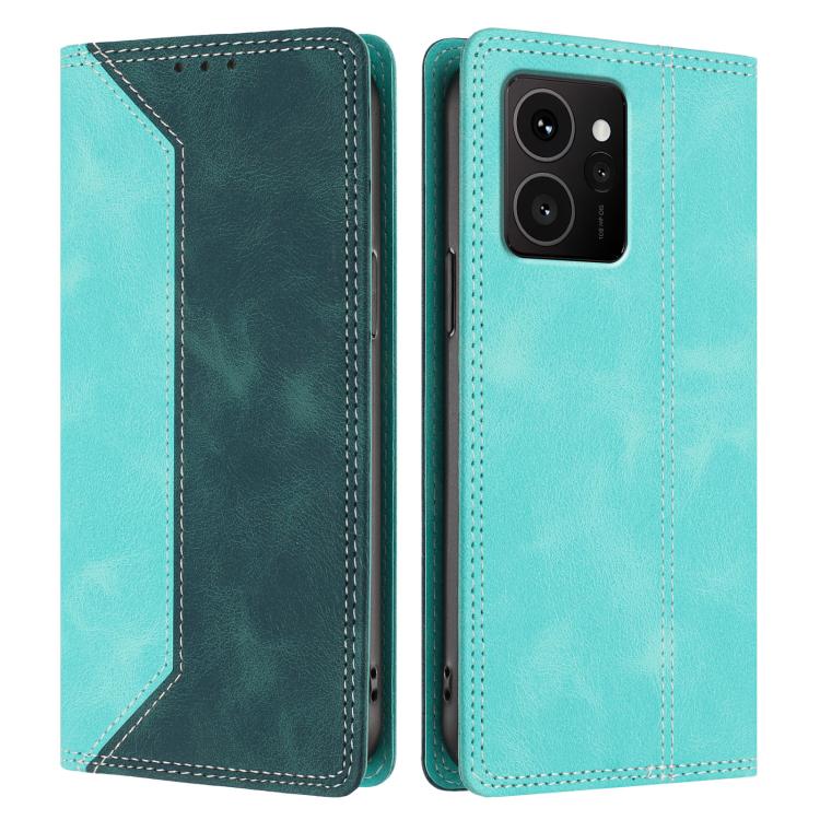 For HMD Skyline Skin Feel Two-tone RFID Blocking Vegan Leather Phone Case