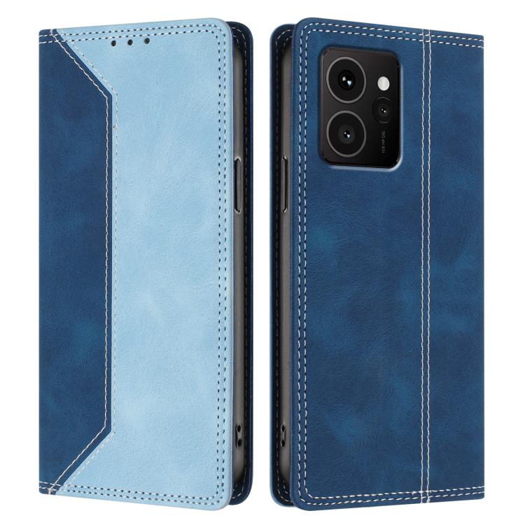 For HMD Skyline Skin Feel Two-tone RFID Blocking Vegan Leather Phone Case