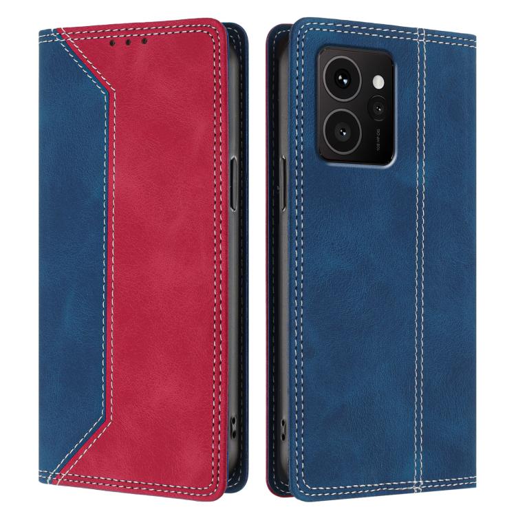 For HMD Skyline Skin Feel Two-tone RFID Blocking Vegan Leather Phone Case