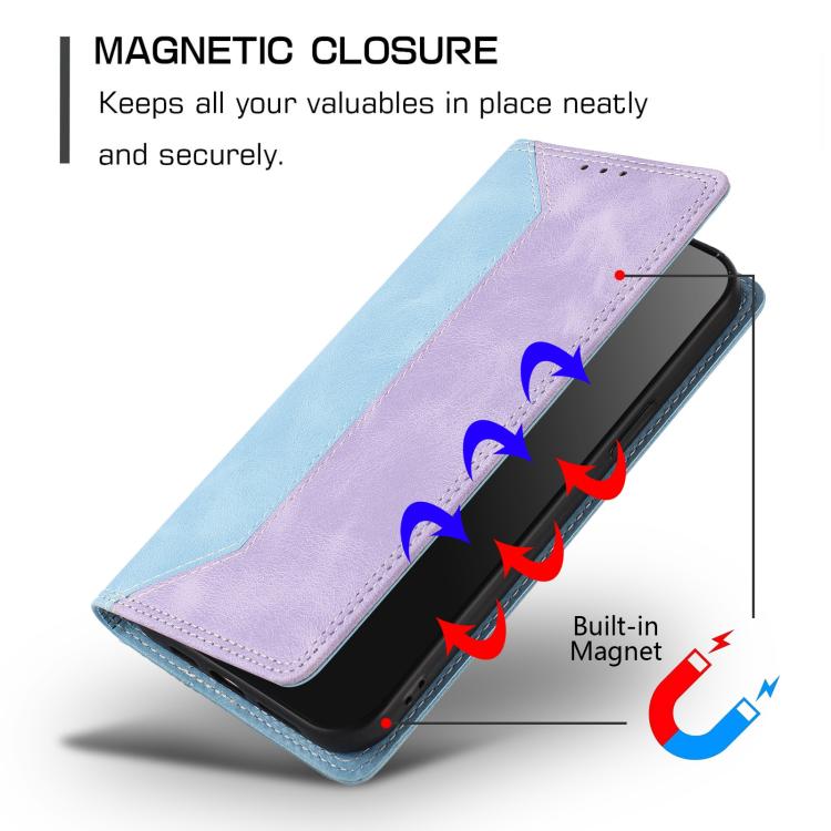 For Nokia G22 Skin Feel Two-tone RFID Blocking Vegan Leather Phone Case