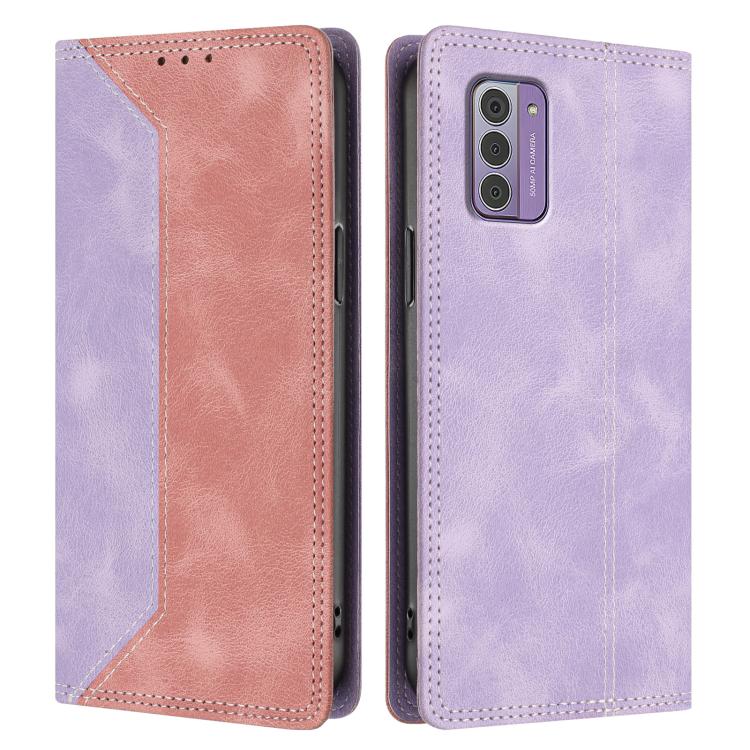For Nokia G42 / G310 5G Skin Feel Two-tone RFID Blocking Vegan Leather Phone Case