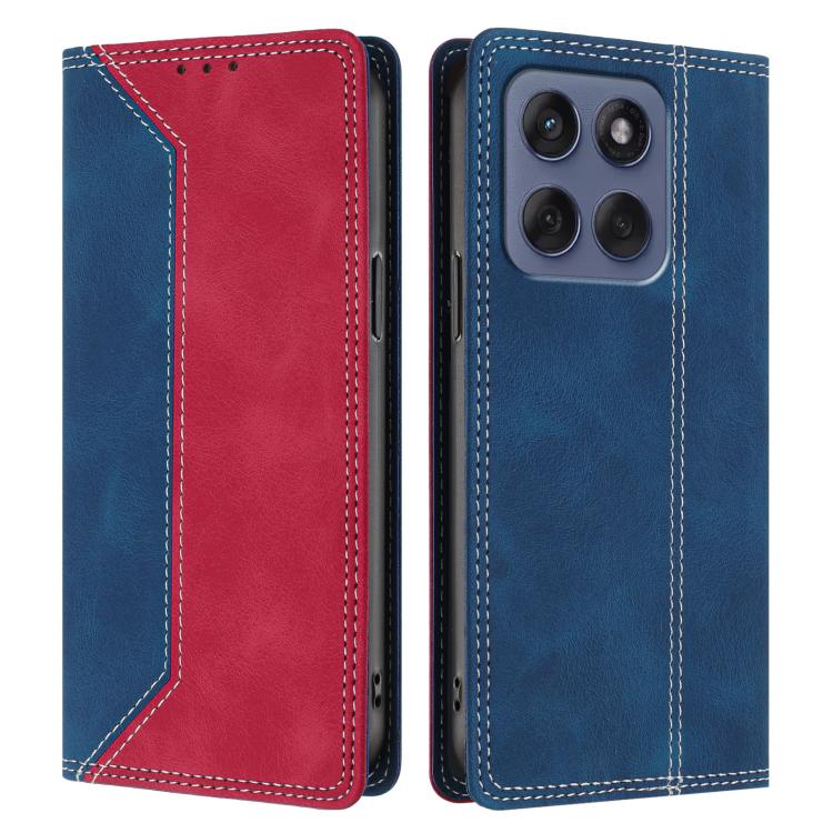 For Motorola Edge 60 Fusion / Edge 60 Skin Feel Two-tone RFID Blocking Vegan Leather Phone Case