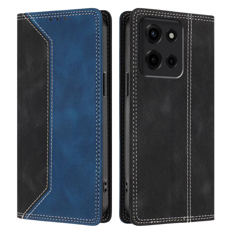 For Motorola Moto G Stylus 5G 2025 Skin Feel Two-tone RFID Blocking Vegan Leather Phone Case